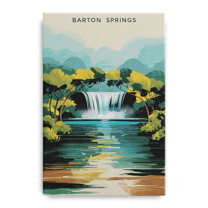 Austin Barton Springs Serenity - Canvas Wall Art