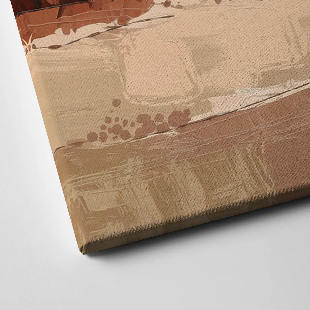 Marfa Desert Landscape Canvas Close Up