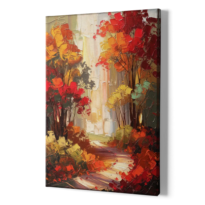 Traverse City Autumn Foliage - Canvas Print Art Sides