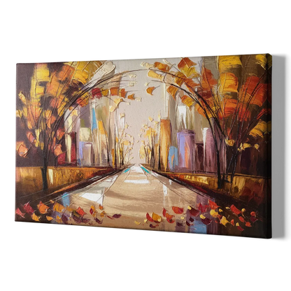 New York City Central Park Autumn - Canvas Print Art Sides