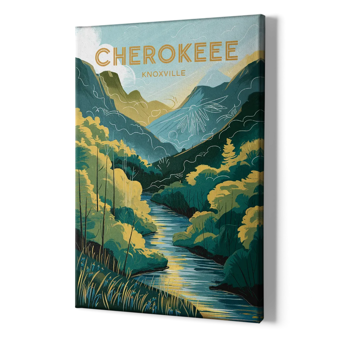 Knoxville Cherokee Heritage - Canvas Print Art Sides