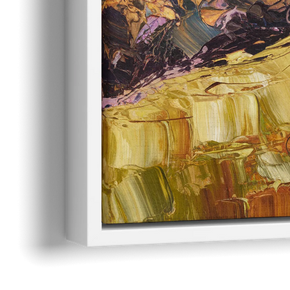 Oakland Hills Panorama - Close-Up White Frame Canvas