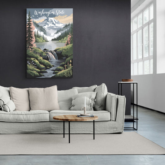 Washington State Nature Scenes - Canvas Wall Art Living Room