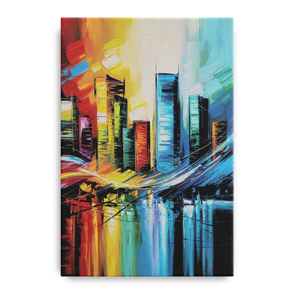 Houston Urban Energy - Canvas Wall Art