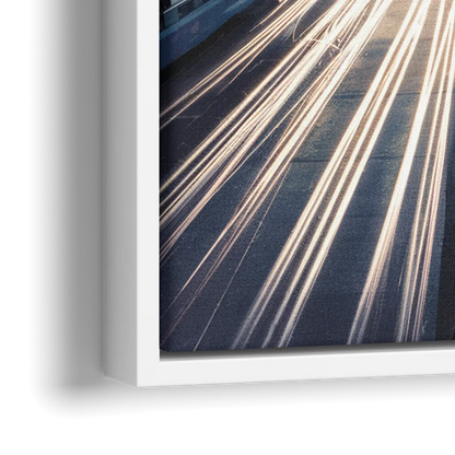 Atlanta Downtown Landmarks - Close-Up White Frame Canvas