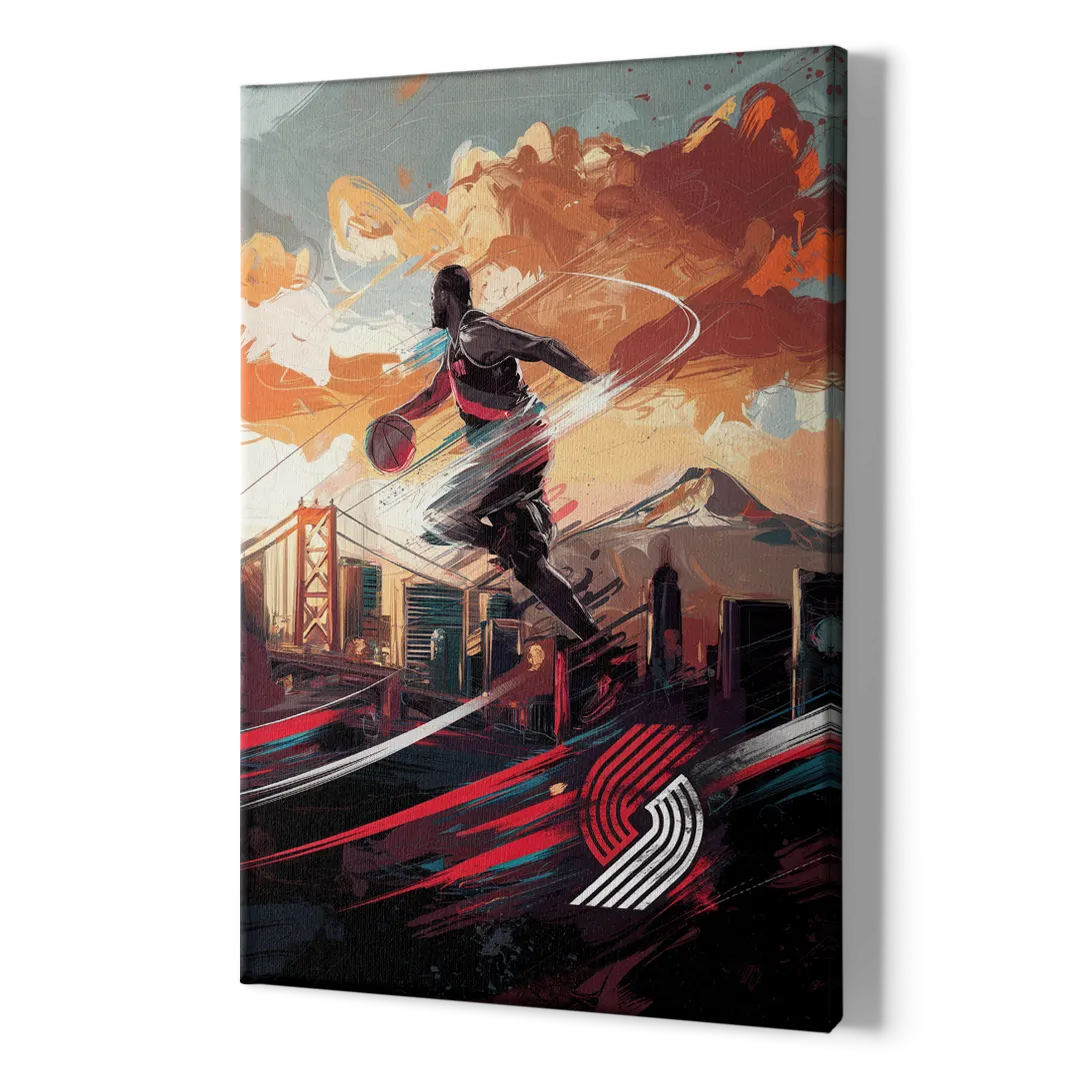 Portland Trail Blazers Fans - Canvas Print Art Sides