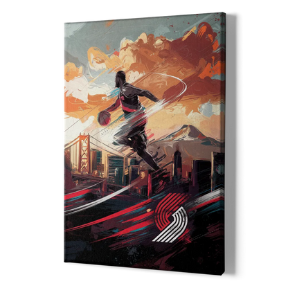 Portland Trail Blazers Fans - Canvas Print Art Sides