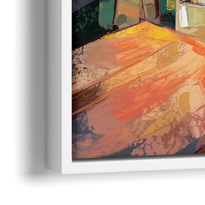 Oklahoma City Historic Landmarks - Close-Up White Frame Canvas