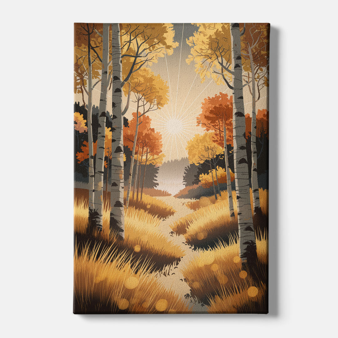 Aspen Sunrise Glow - Canvas Wall Art
