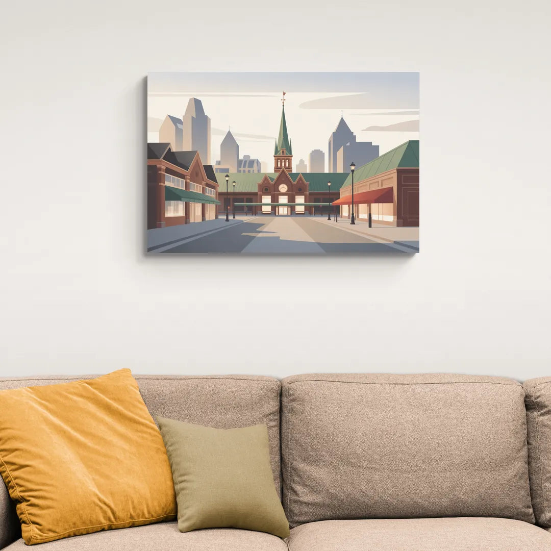 ByWard Market Charm - Canvas Wall Art Living Room