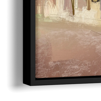 Marietta Historic Downtown - Close-Up Black Frame Canvas