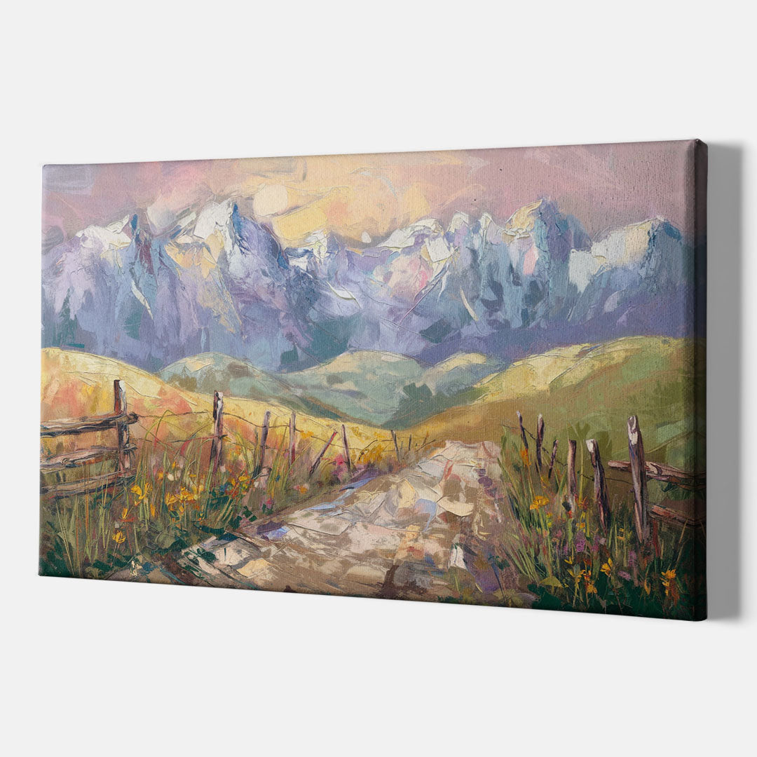 Bozeman Mountain Views - Canvas Wall Art Indoor