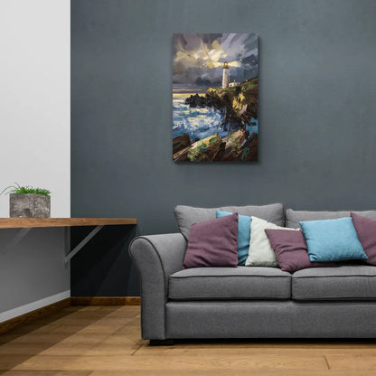 Bandon Lighthouse View - Canvas Wall Art Living Room