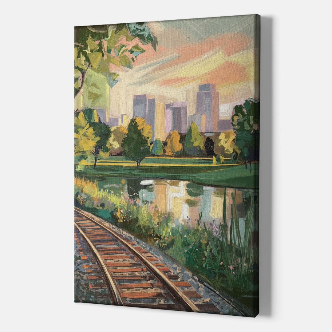 Birmingham Railroad Park - Canvas Wall Art Indoor