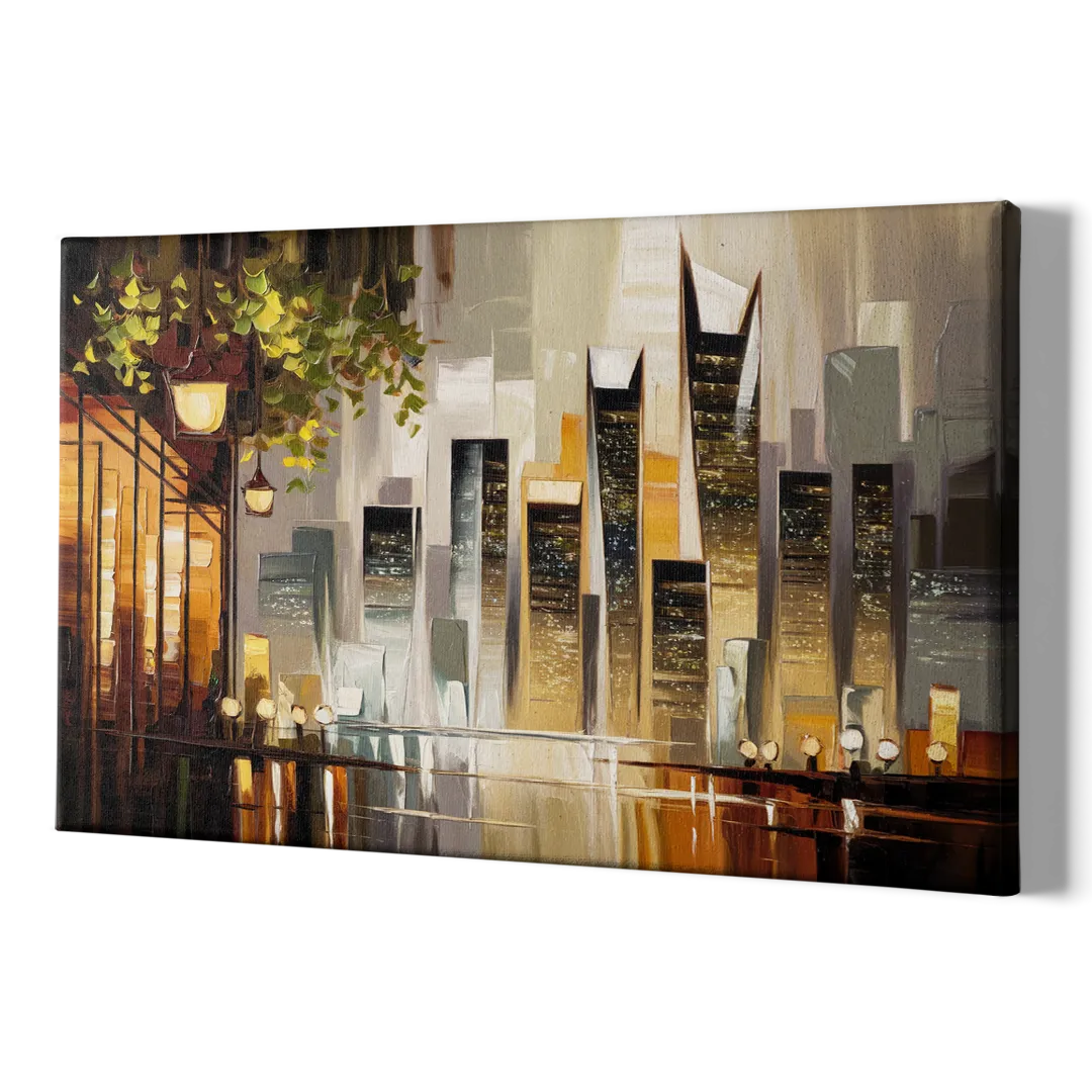 Mobile Urban Charm - Canvas Print Art Sides