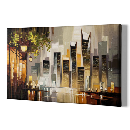Mobile Urban Charm - Canvas Print Art Sides