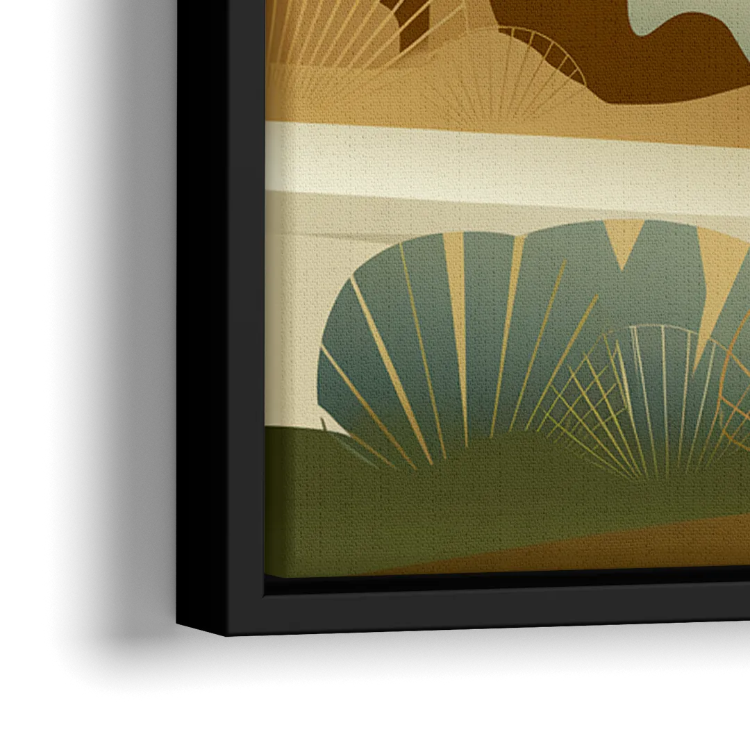 Scottsdale Sonoran Serenity - Close-Up Black Frame Canvas