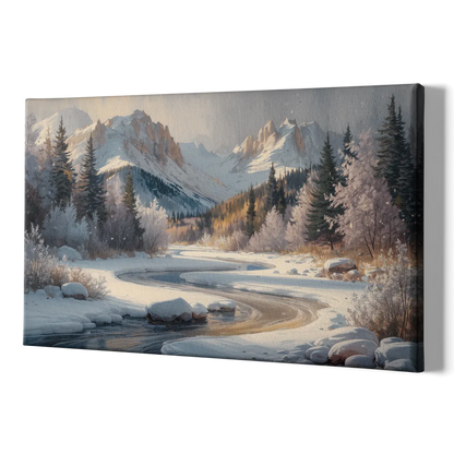 Colorado Springs Winter Wonderland - Canvas Print Art Sides