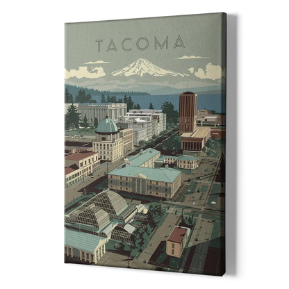 Tacoma Historic Landmarks - Canvas Print Art Sides
