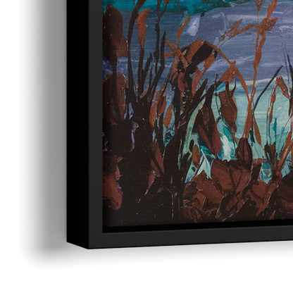 Ashland Evening Glow - Close-Up Black Frame Canvas