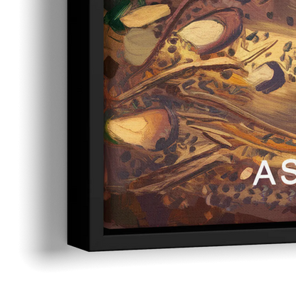 Ashland Hiking Paths - Close-Up Black Frame Canvas