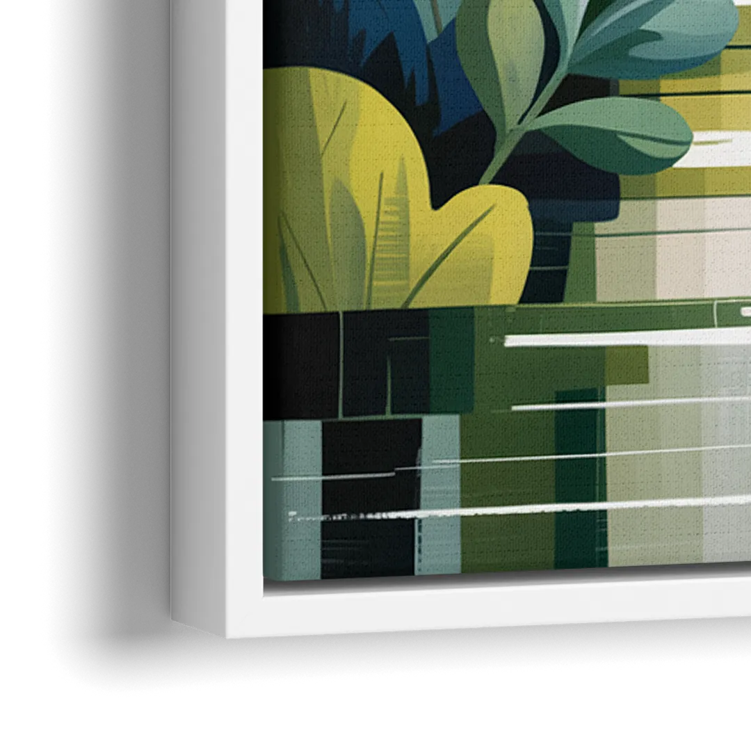 VanDusen Botanical Garden - Close-Up White Frame Canvas