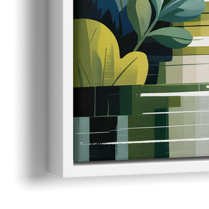 VanDusen Botanical Garden - Close-Up White Frame Canvas