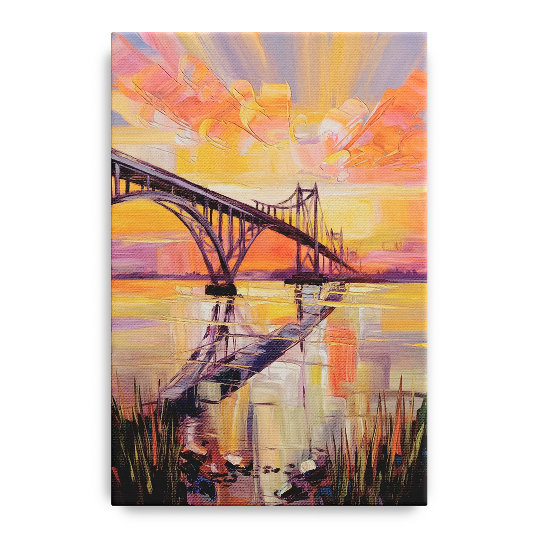 Chesapeake Bridge Panorama - Canvas Wall Art