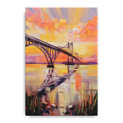 Chesapeake Bridge Panorama - Canvas Wall Art