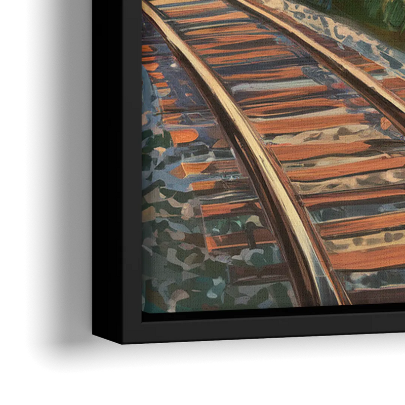 Birmingham Railroad Park - Close-Up Black Frame Canvas
