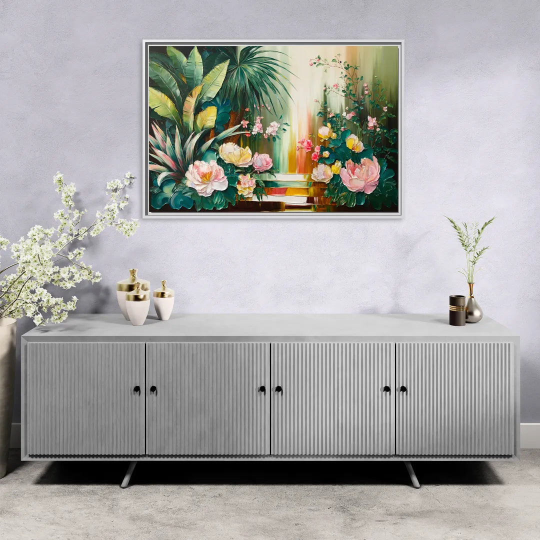 Huntsville Botanical Garden Bliss - Living Room White Frame Canvas
