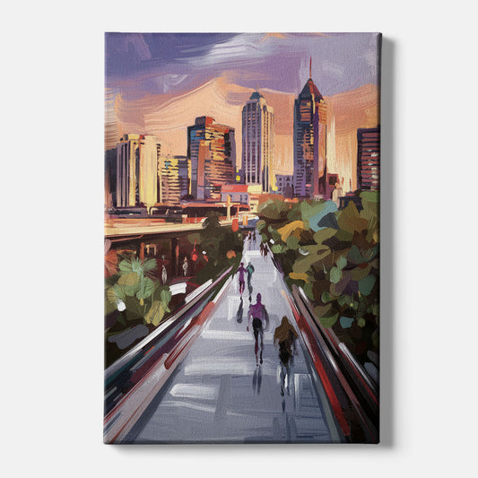 Atlanta Beltline Artwork - Canvas Wall Art