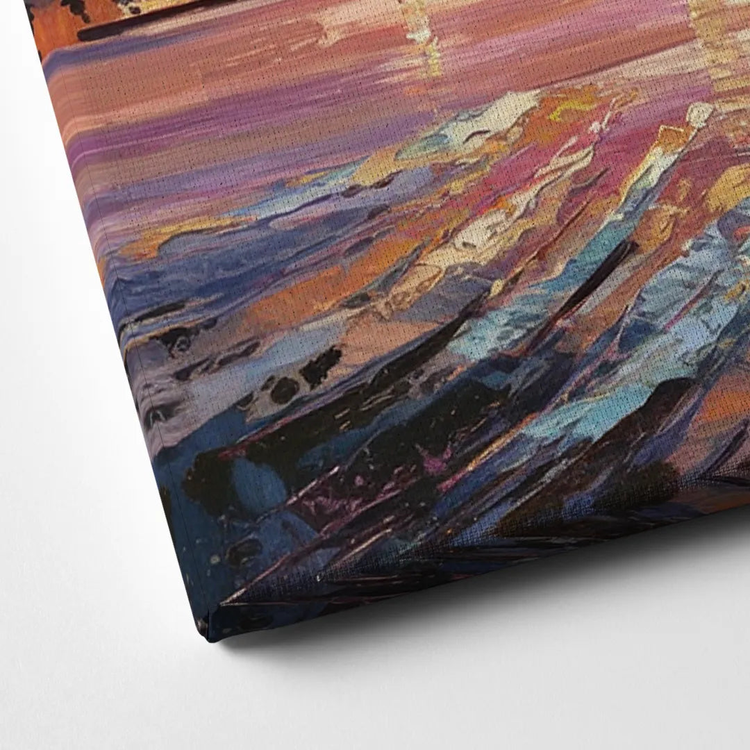 San Francisco Cityscape At Dawn Canvas Close Up