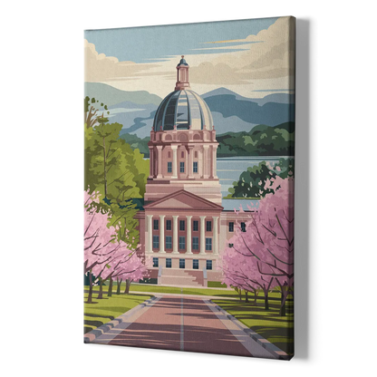 Raleigh State Capitol - Canvas Print Art Sides