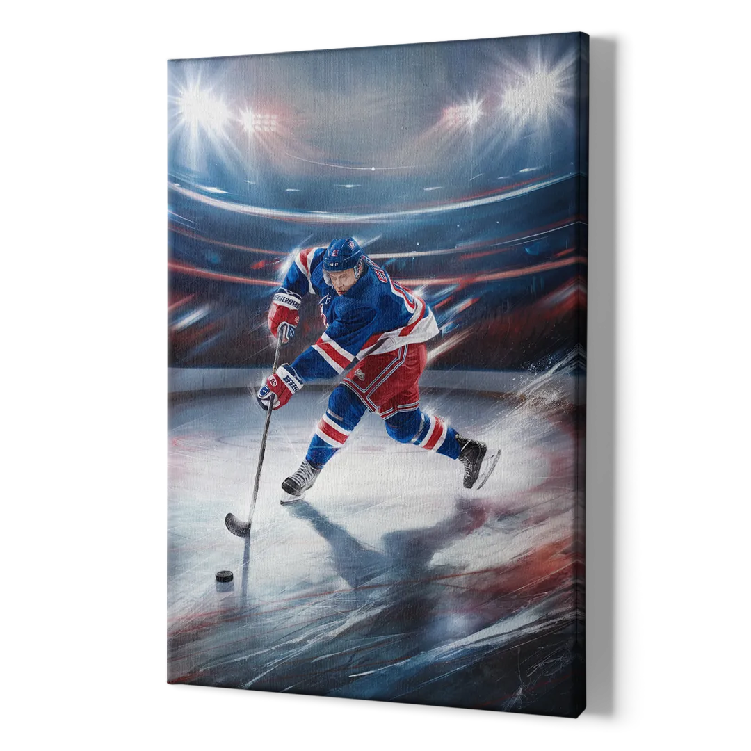 New York City Rangers Hockey - Canvas Print Art Sides