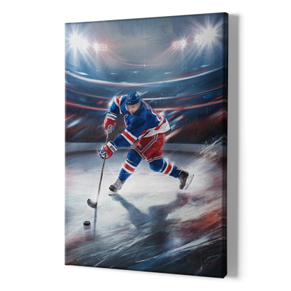 New York City Rangers Hockey - Canvas Print Art Sides