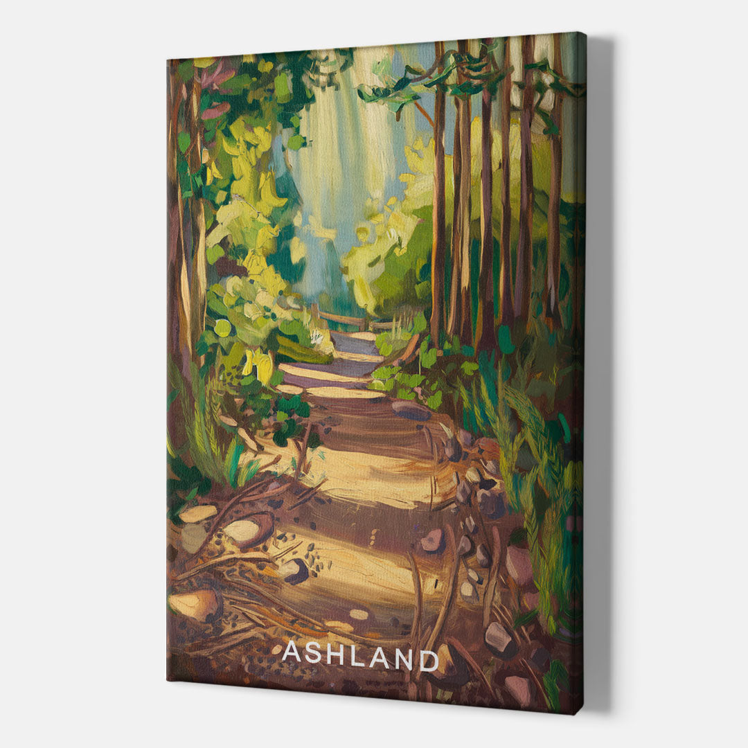 Ashland Hiking Paths - Canvas Wall Art Indoor