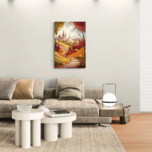 Toledo Autumn Landscape - Canvas Wall Art Living Room