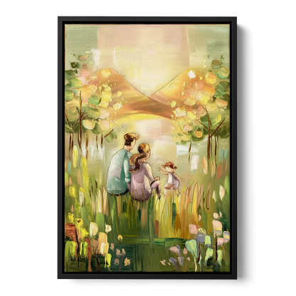 Marietta Family Nursery Decor - Black Frame Canvas