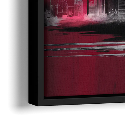 Atlanta Falcons Fans Tribute - Close-Up Black Frame Canvas