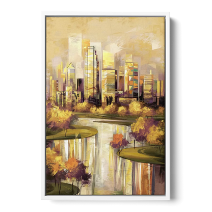 Irving Scenic Views - White Frame Canvas