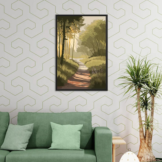McKinney Nature Trails - Living Room Black Frame Canvas