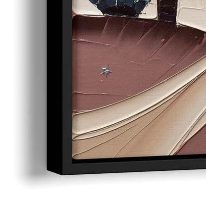 Scottsdale Desert Nights - Close-Up Black Frame Canvas