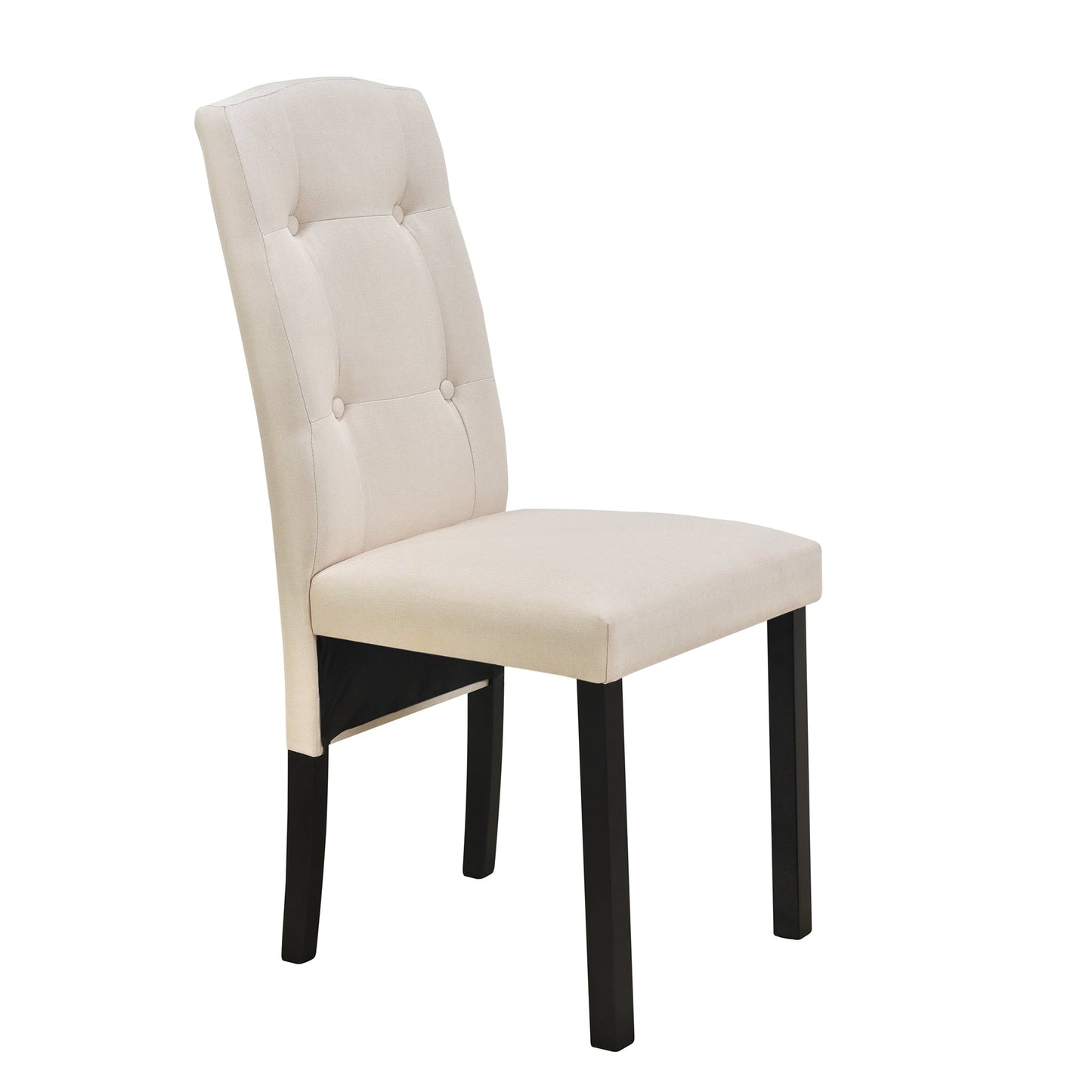 5-Piece Solid Wood Dining Set with Faux Marble Top – Sleek & Elegant