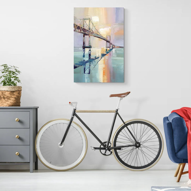 Corpus Christi Harbor Bridge - Canvas Wall Art Living Room