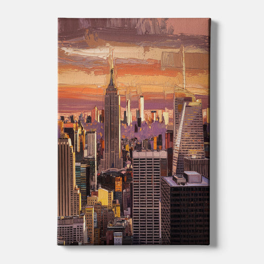 New York City Midtown Skyline - Canvas Wall Art