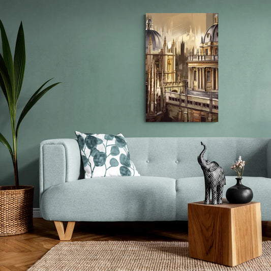 Oxford College Architecture - Canvas Wall Art Living Room