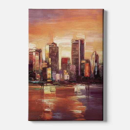 Milwaukee Downtown Skyline - Canvas Wall Art