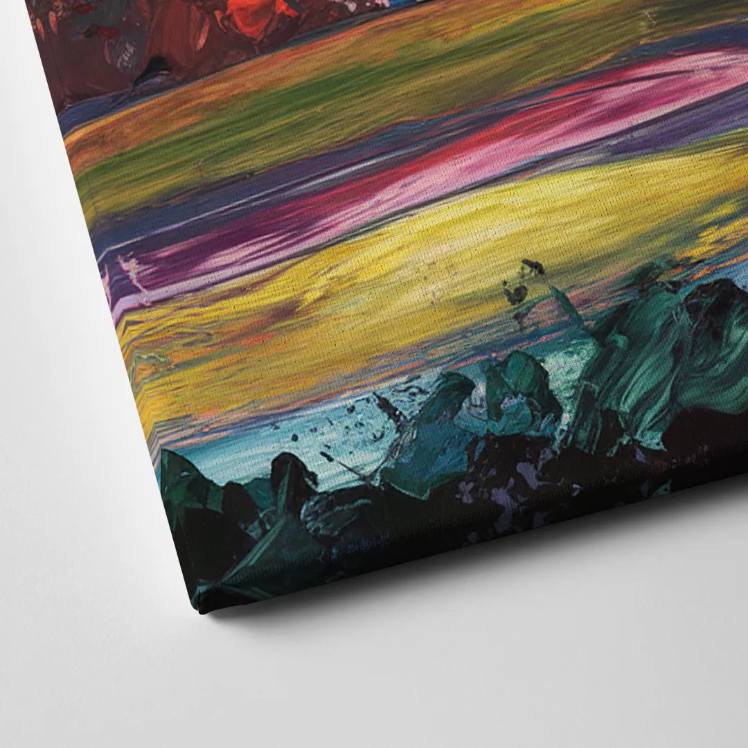 Washington DC Skyline Sunset Canvas Close Up