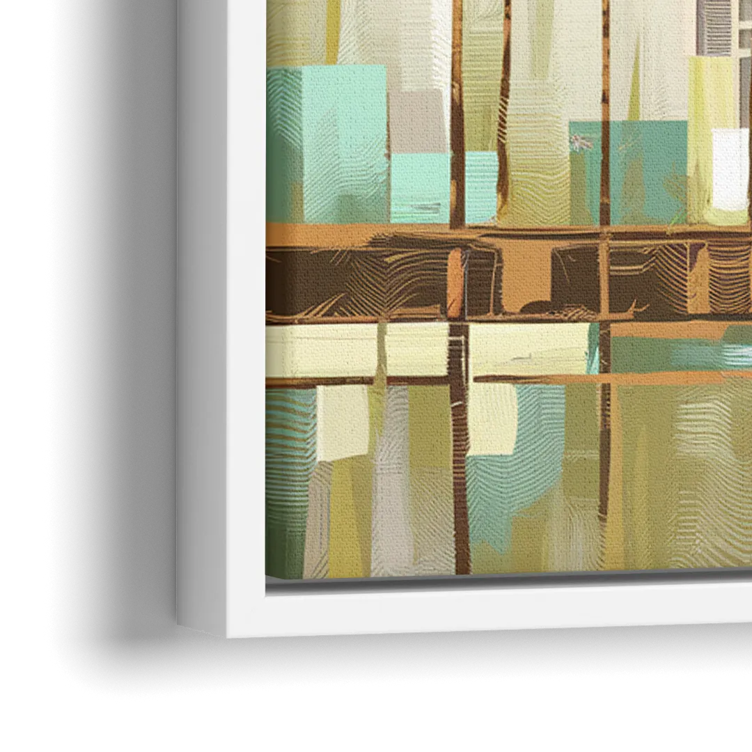 Irvine Urban Landscape - Close-Up White Frame Canvas